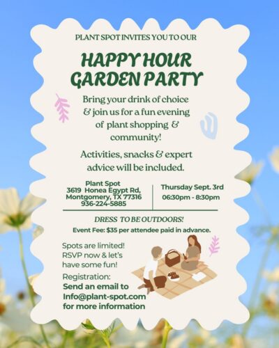 Happy Hour Garden Party .